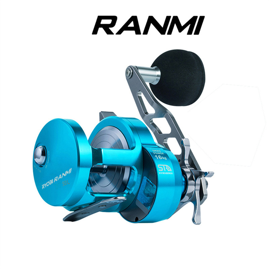 Fishing Boat Steering Wheel - RYOBI RANMI BT50 スロージギングホイール 最大ドラッグ 16KG