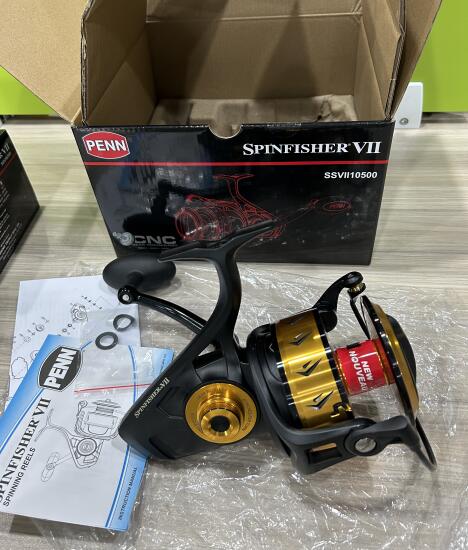 Penn Reel Spinfisher - 100% オリジナルペンスピンフィッシャー Ⅶ SSⅦ 2500-10500 メタルボディスピニングリール