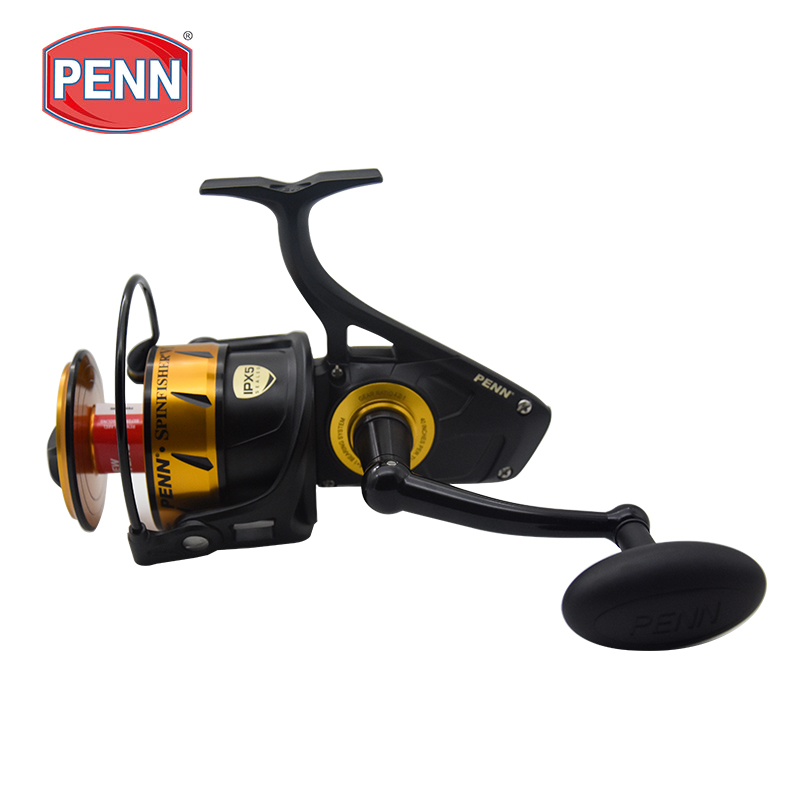 Penn Reel Spinfisher - スピニングフィッシングリール100%-2500,オリジナル,金属ボディ,5 1bb,ipx5,塩水デザイン,10500