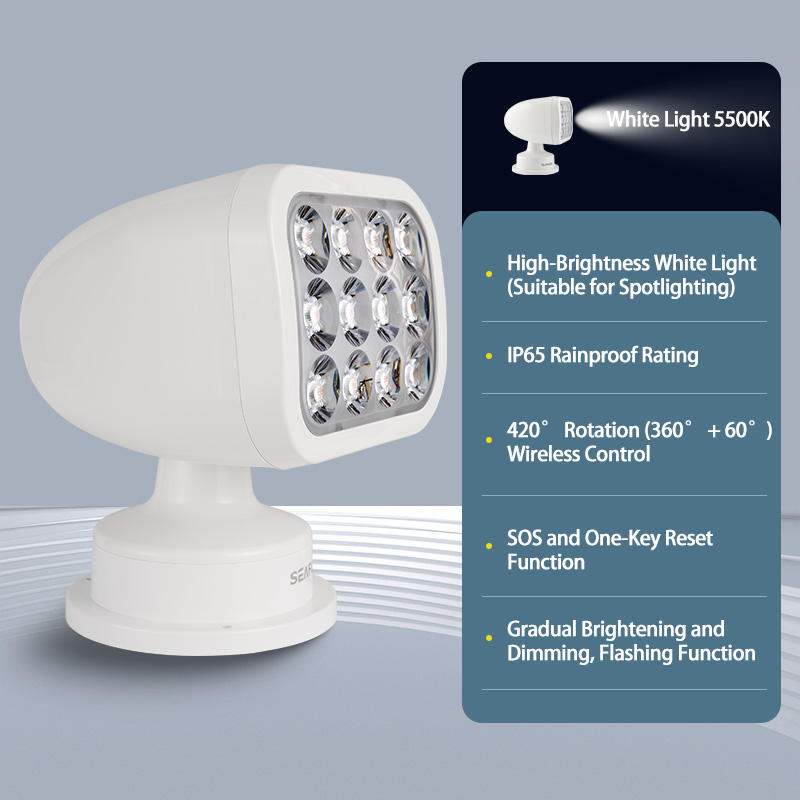 マリンLEDサーチライト360 °   リモコン式防水ボート - Fishing Boat Navigation Light のレビューと価格