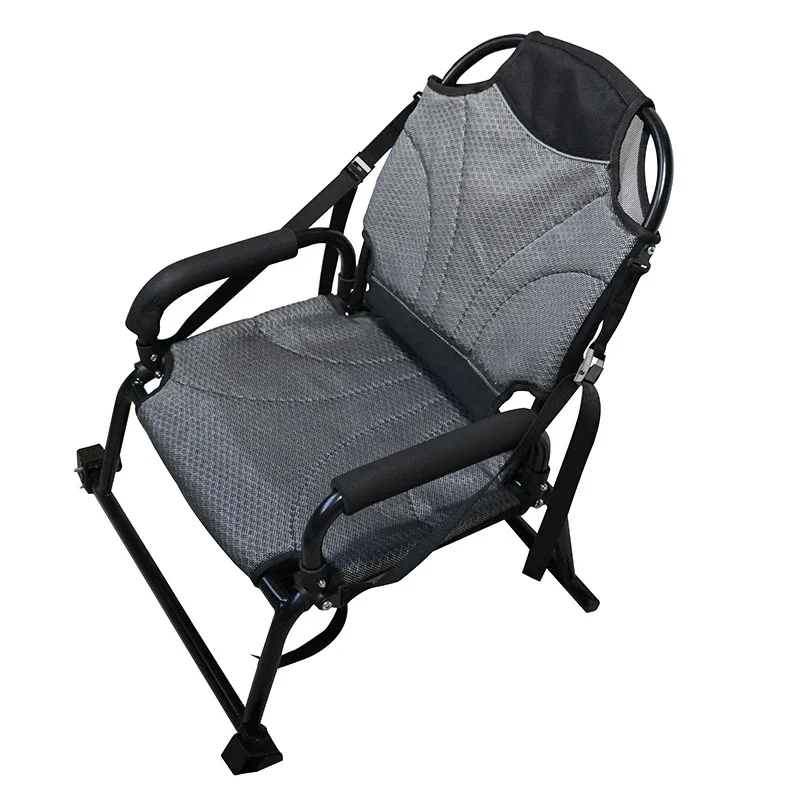通気性の良いメッシュ素材を使用した、アームレスト付きのカヤッ - Fishing Boat Seat のレビューと価格