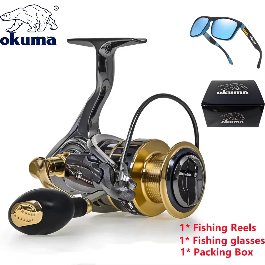 オクマオリジナルオールメタルフィッシングリール 13+1BB - Fishing Boat Steering Wheel のレビューと価格